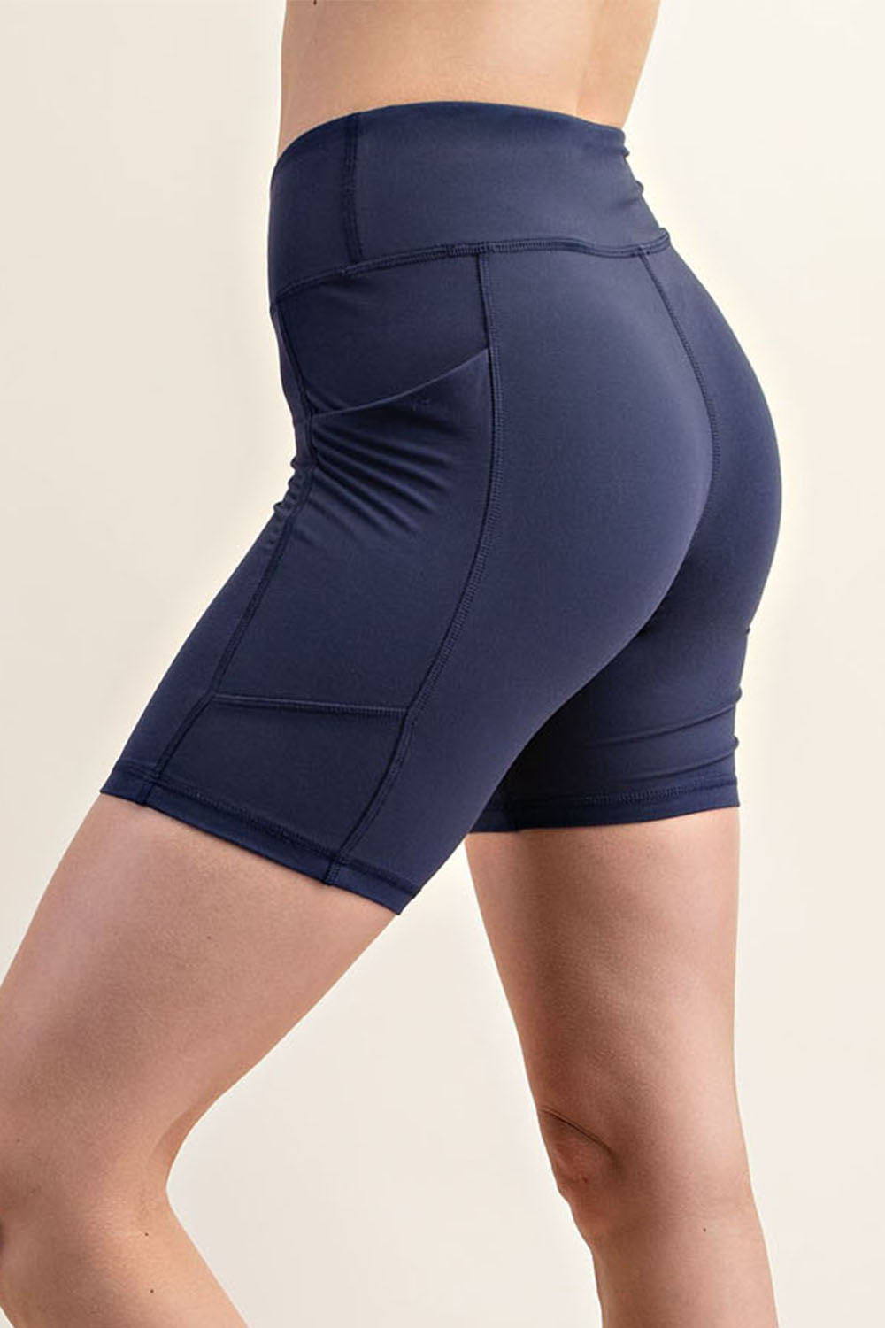 6" Biker Shorts w/ pockets - Navy