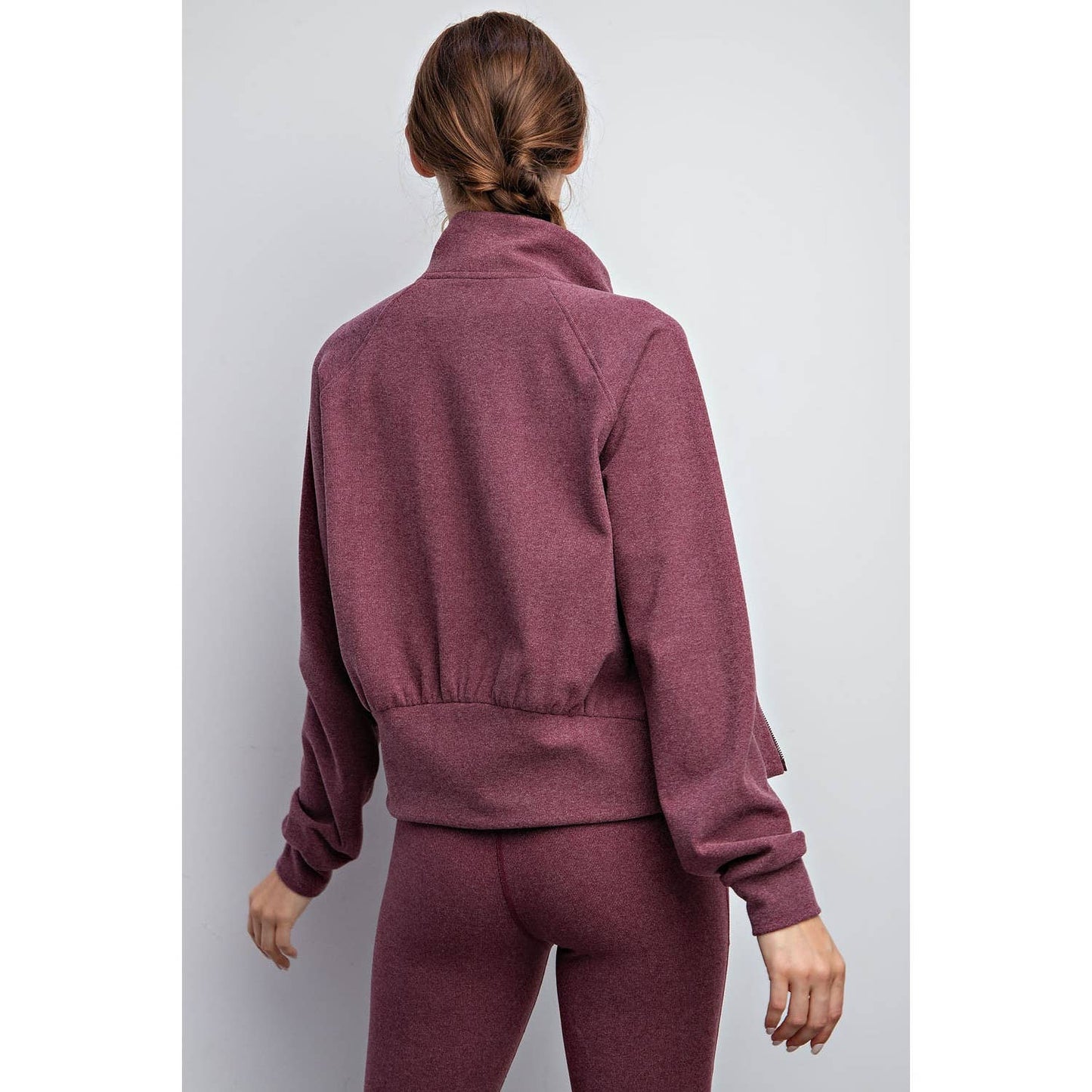 CASSIS RIB BRUSHED CROPPED JACKET