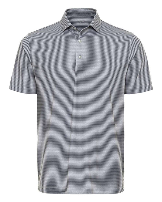 Charcoal Striped Aiken Polo - UPF 30+