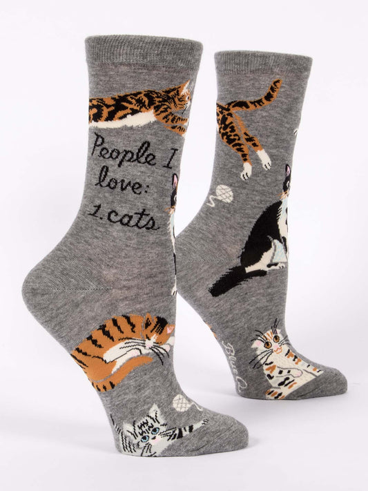 People I love - Cats - Crew Socks