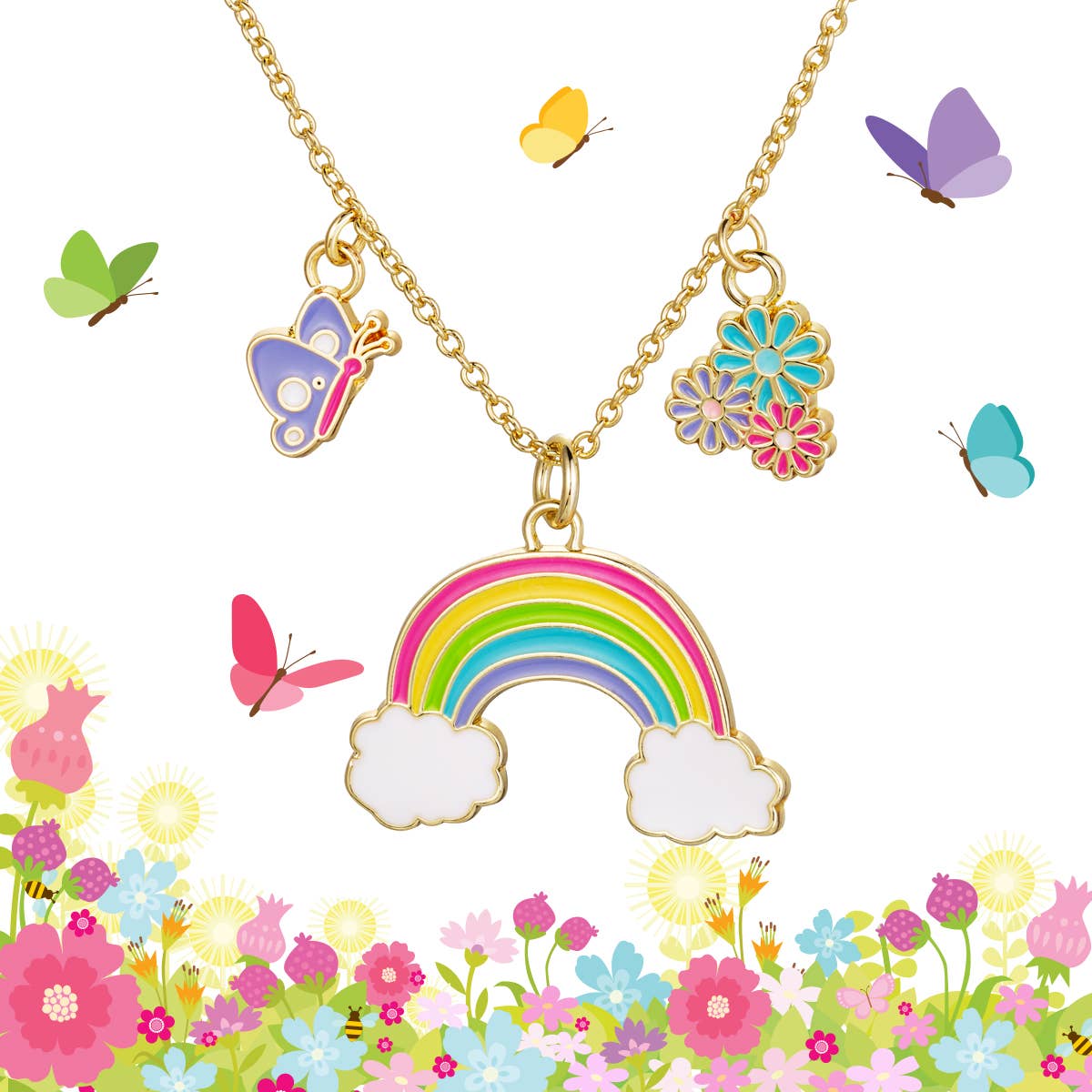Whimsy Necklace- Rainbow