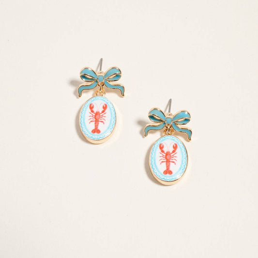 Lobster - Coastal Beach Earrings