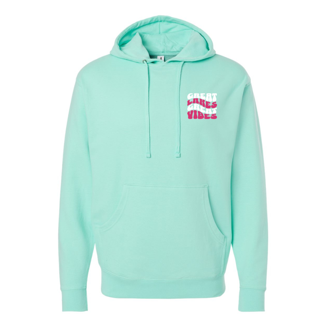 Great Lakes Great Vibes - Youth Mint Hoodie
