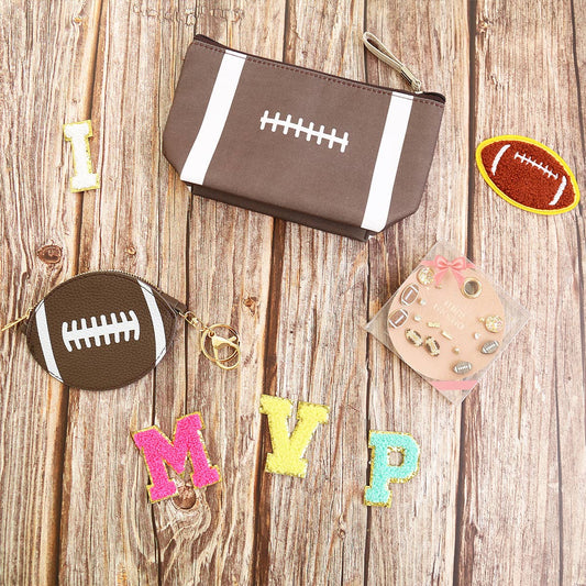Makeup Bag Travel Pouch - Football