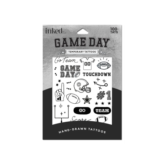 Game Day Temporary Tattoo Pack