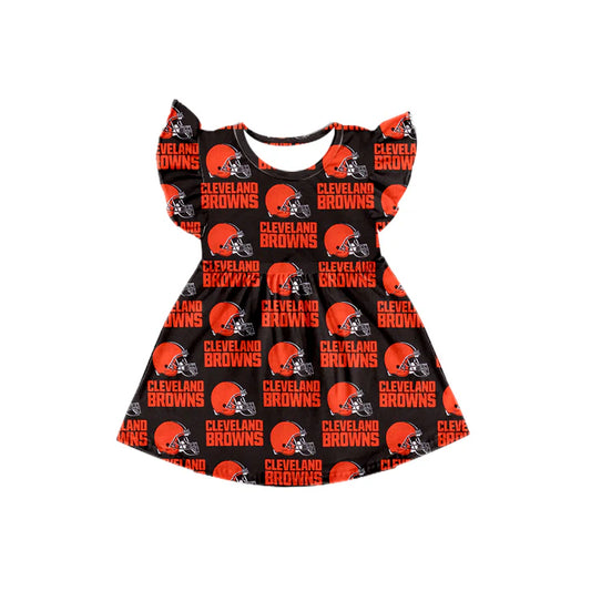 Cleveland Football Flutter Sleeve Dress