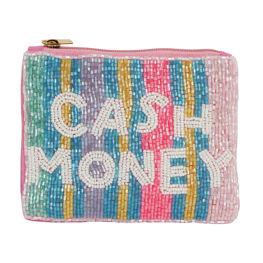 Cash Money Beaded Coin Purse