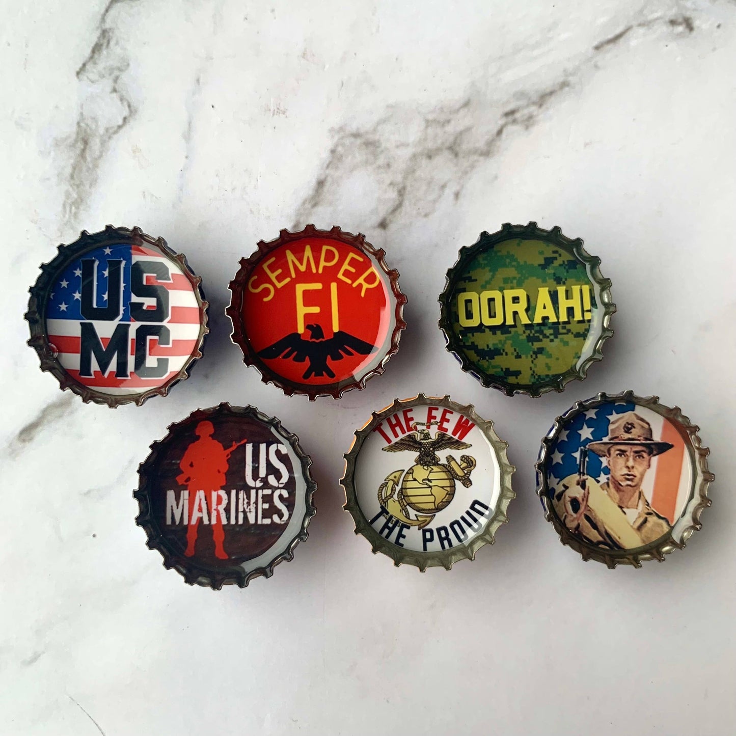 Marine Corps Magnets - Military, Handmade & Eco-friendly