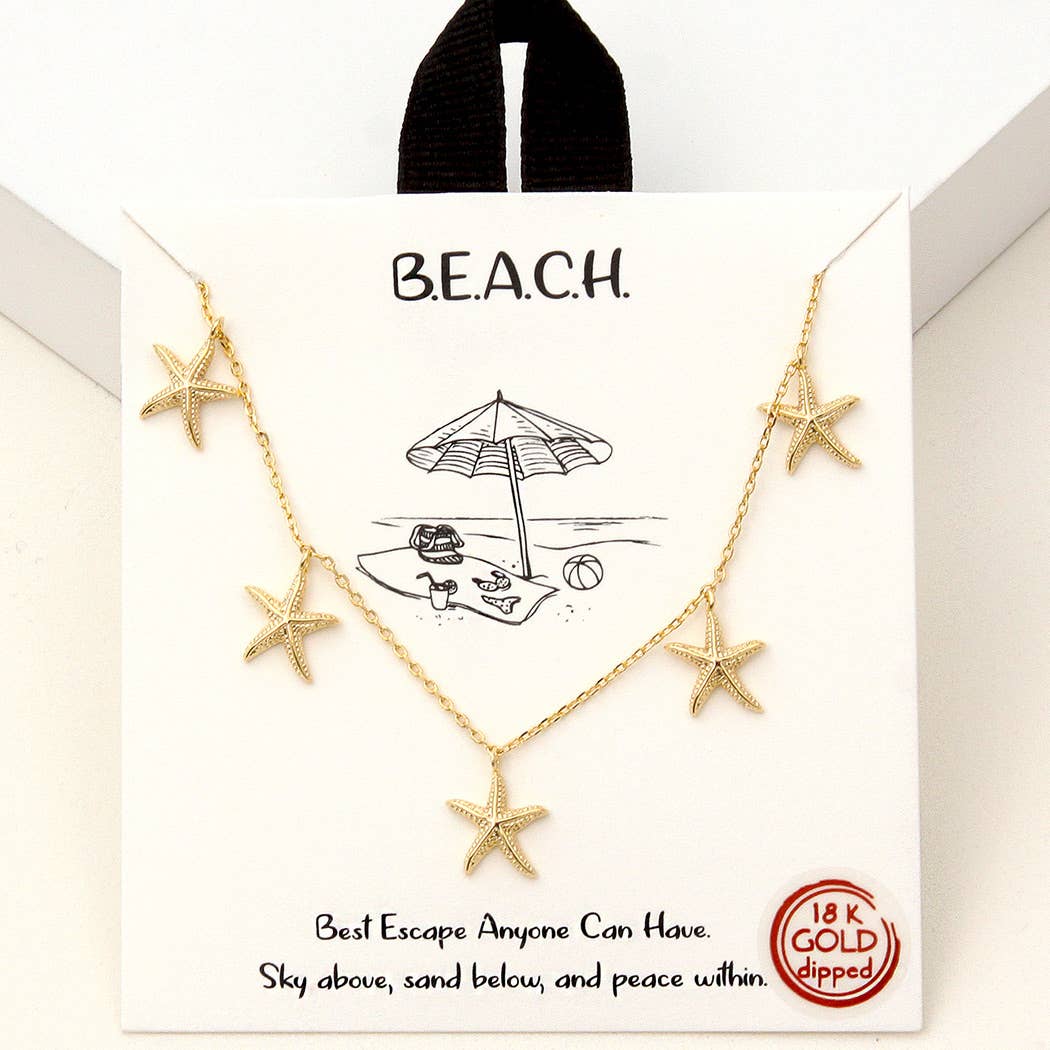 Starfish Charm Necklace