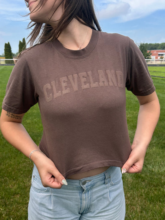 Puff Cleveland Garment Dyed Crop Tee