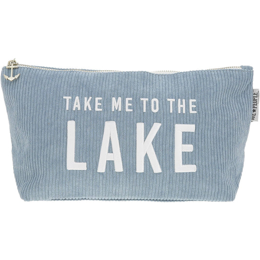 Take me to the Lake - Corduroy Zippered Pouch