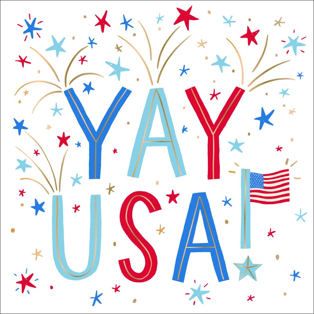 Yay USA Cocktail Napkins - 20ct