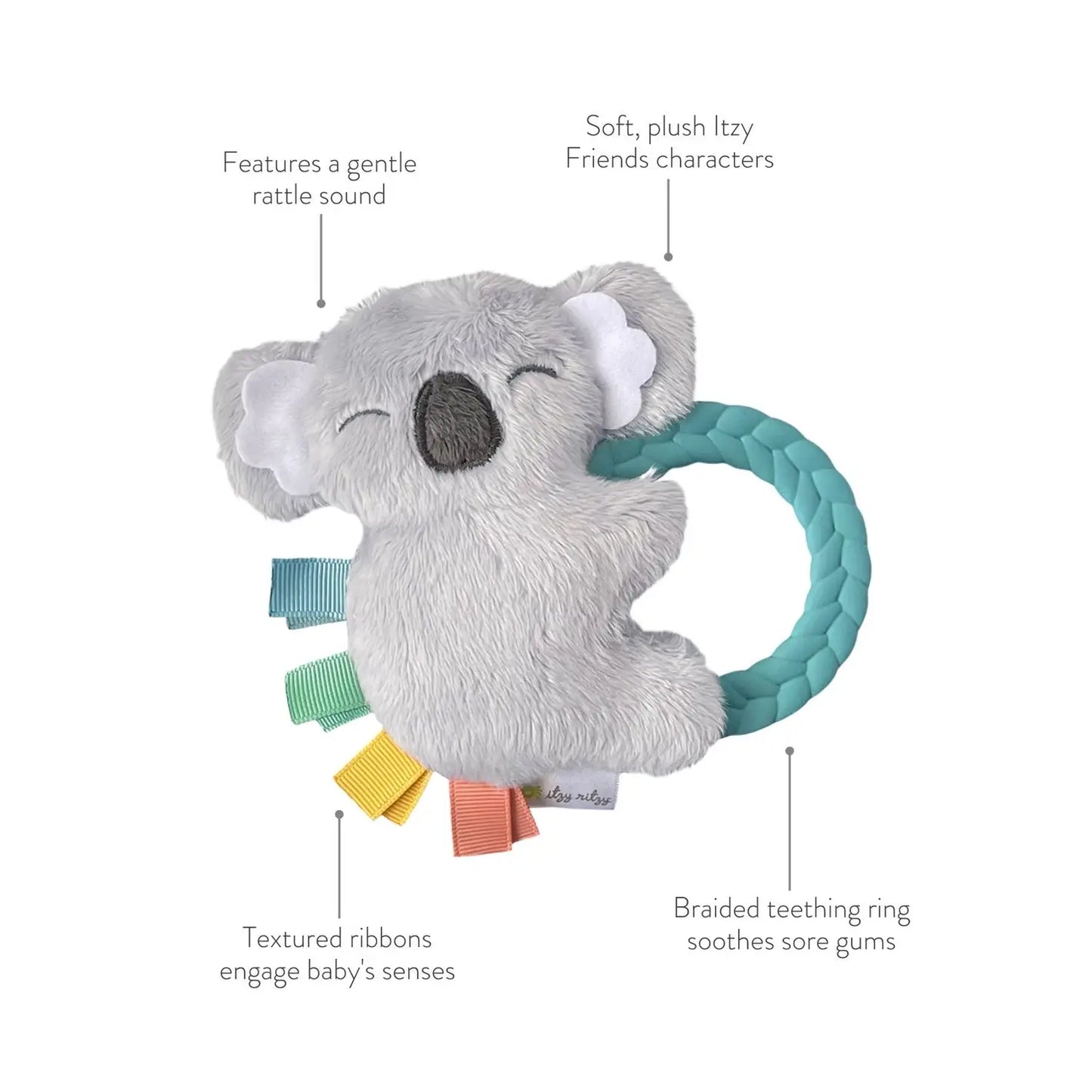 Koala Plush Rattle Pal with Teether