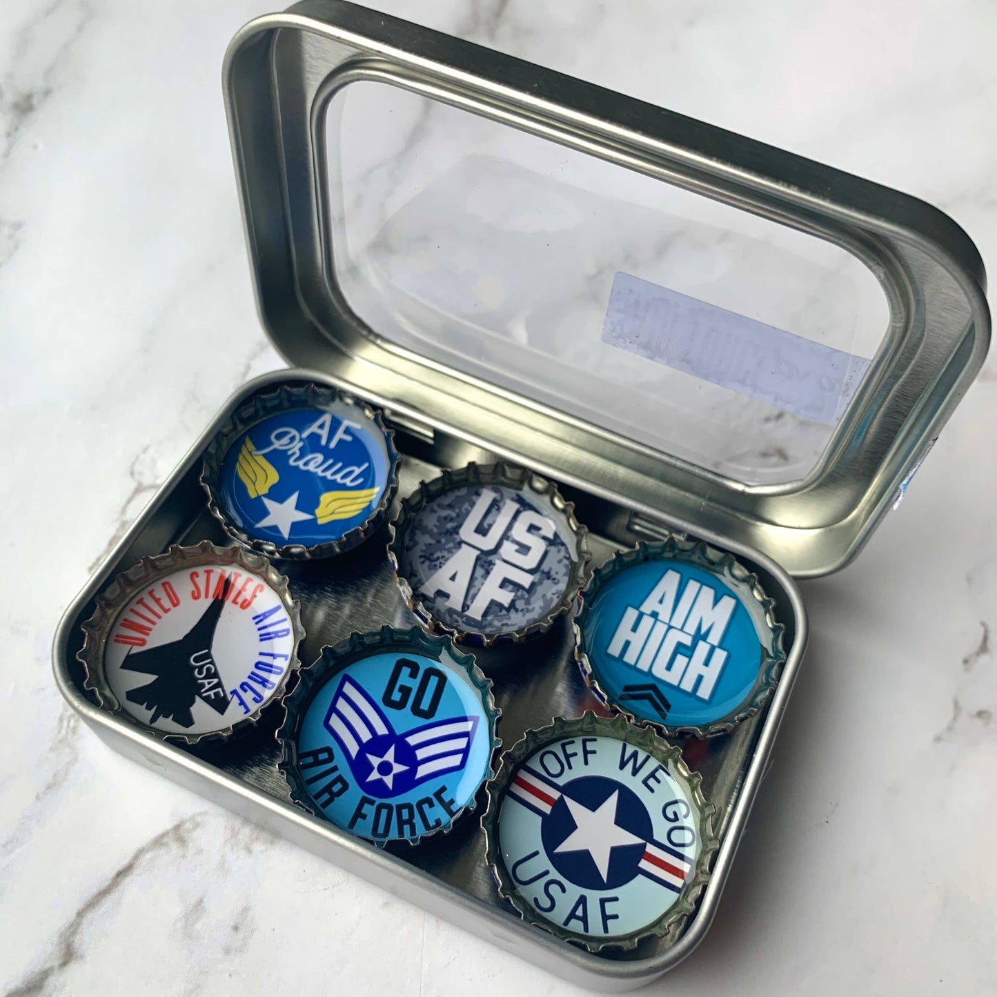 Air Force Military Magnets - Handmade & Eco-friendly decor