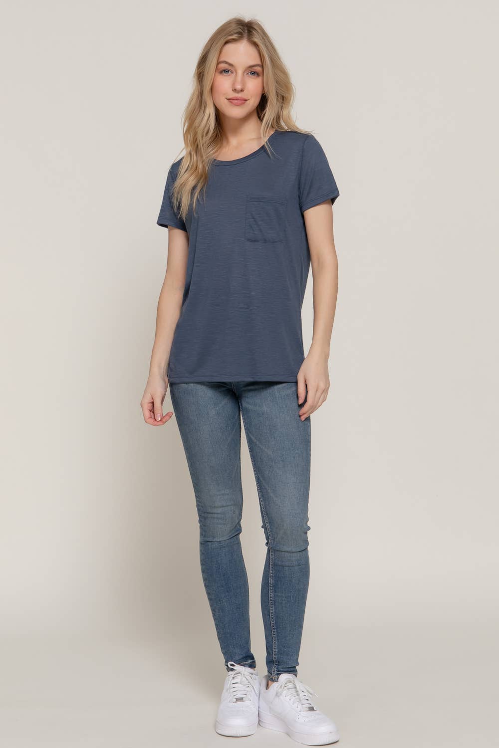 Vintage Navy Pocket Slub Tee