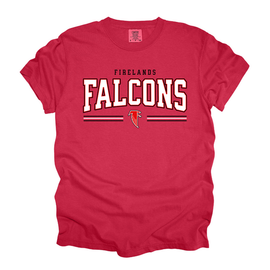 Vintage Washed Firelands Falcons Spirit Tee