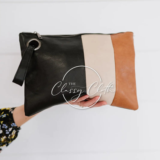 Trendy Colorblock Clutch