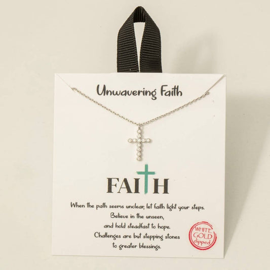 Dainty Cross Pendant Necklace