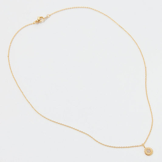 Sunflower Pendant Necklace