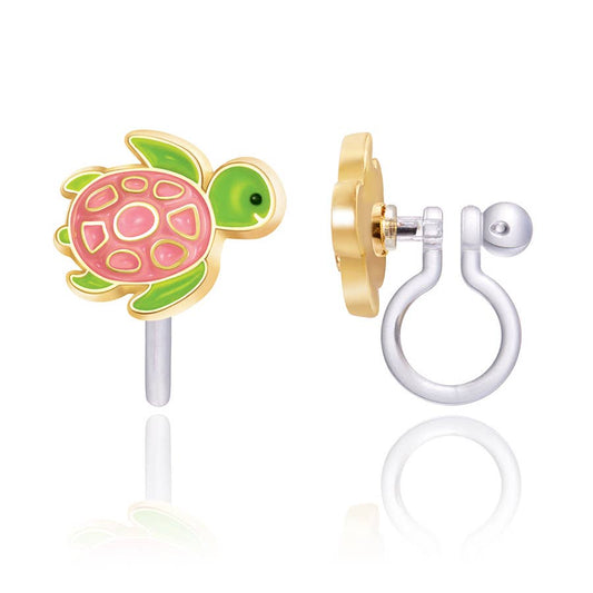 Turtle-y Awesome - Clip On Earrings