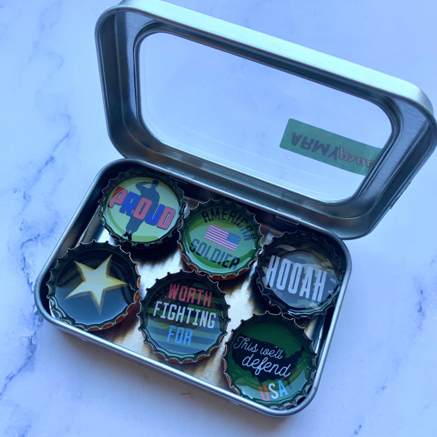 Army Military Magnets - Handmade & Eco-friendly decor