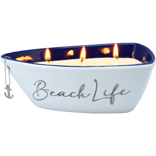 Beach Life - Fresh Linen 100% Soy Wax Candle