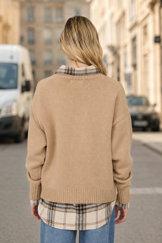 TEDDY BEAR KNIT SWEATER