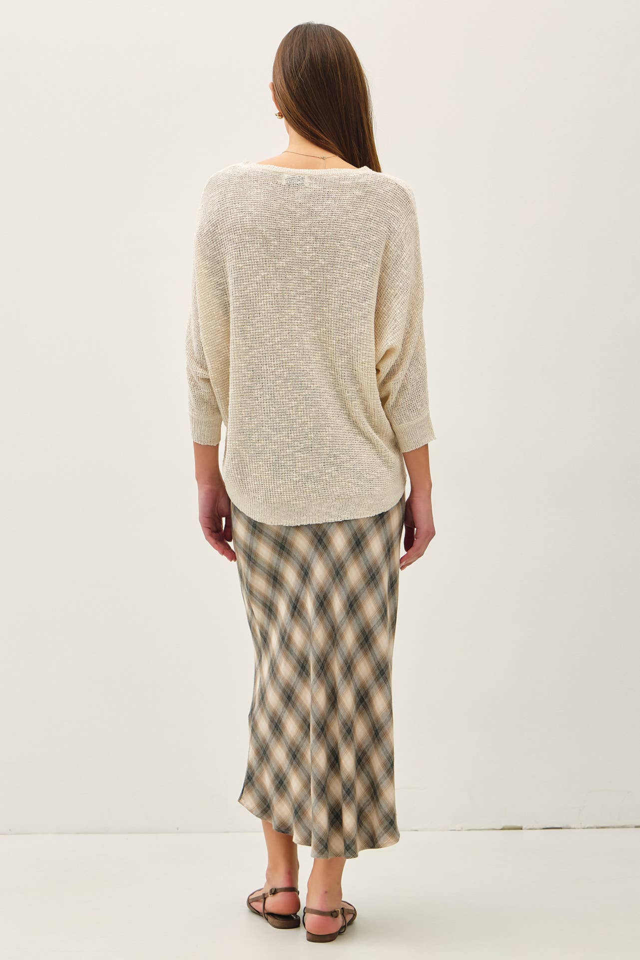 Cream Dolman Light Sweater