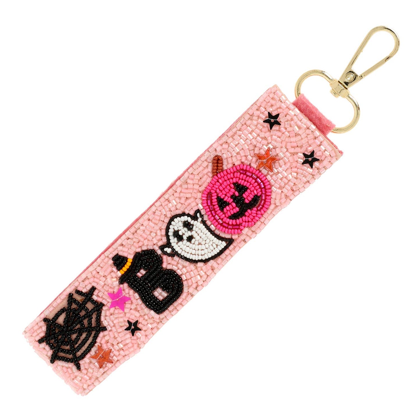 Halloween Boo Decorative Seed Bead Key Chain