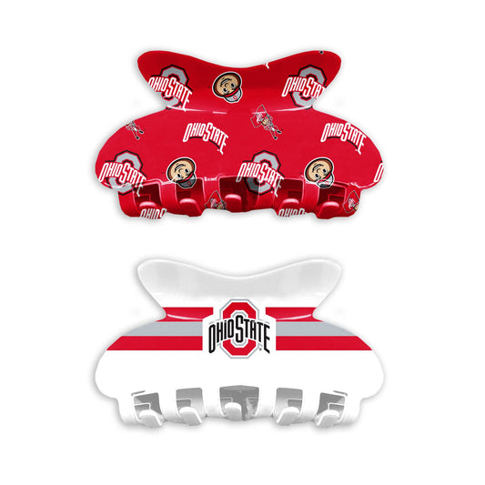 Ohio State Buckeyes Hair Claw Set
