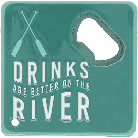 River - Magnetic Bottle Opener Coaster