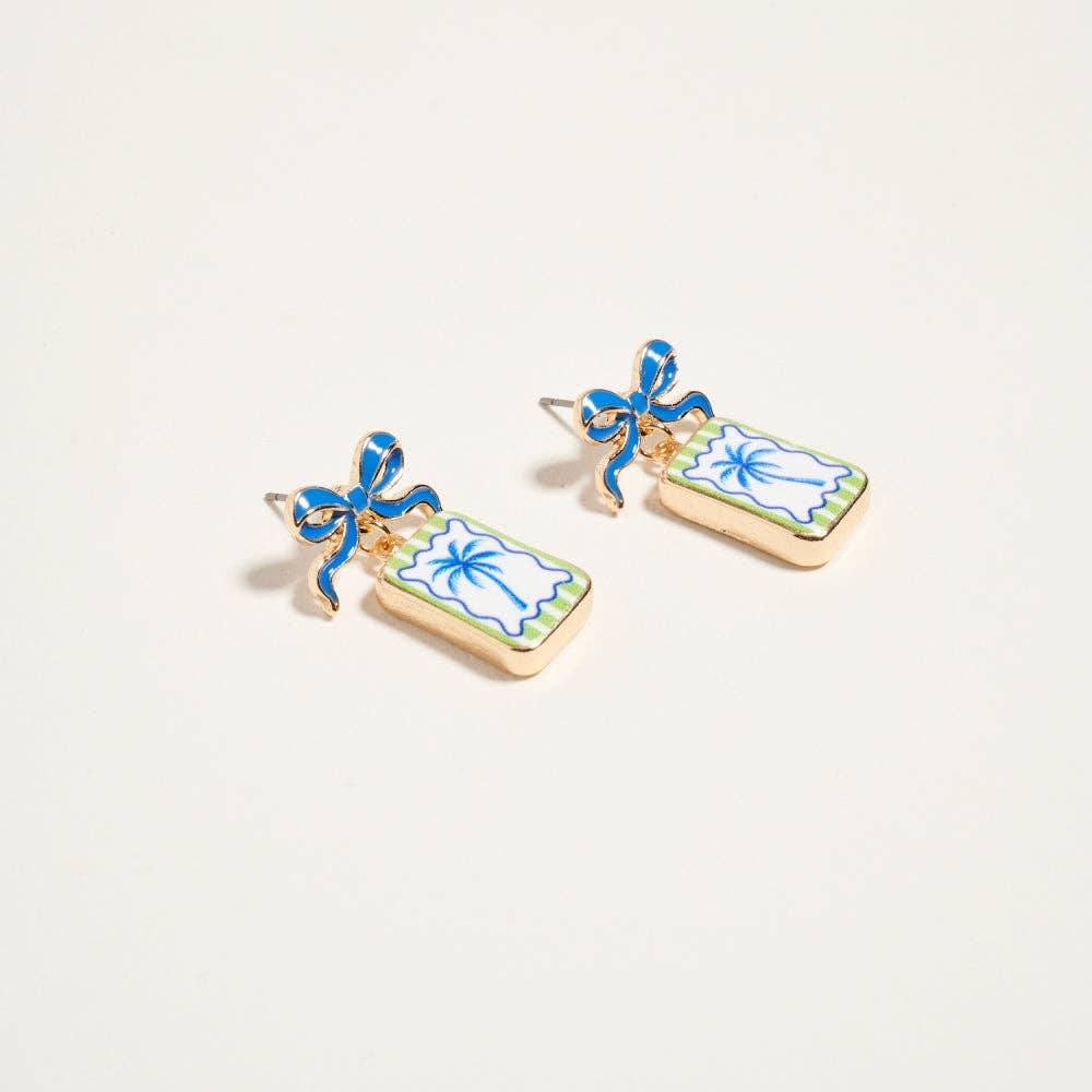 Palm Tree - Coastal Beach Earrings