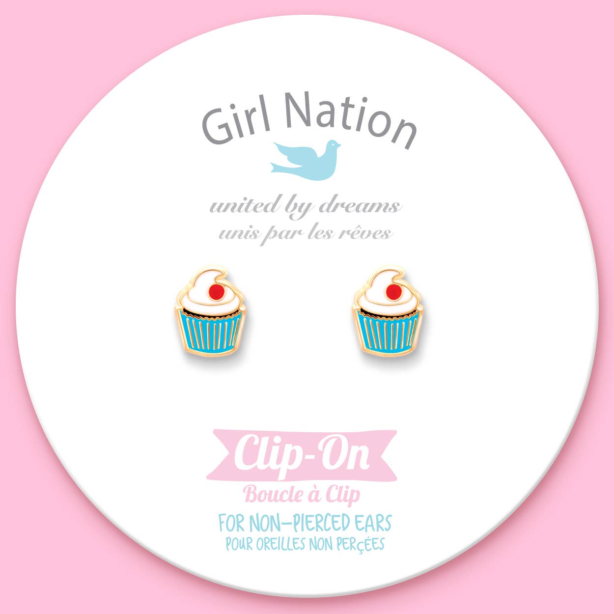 Classic Cupcake Clip On Earrings