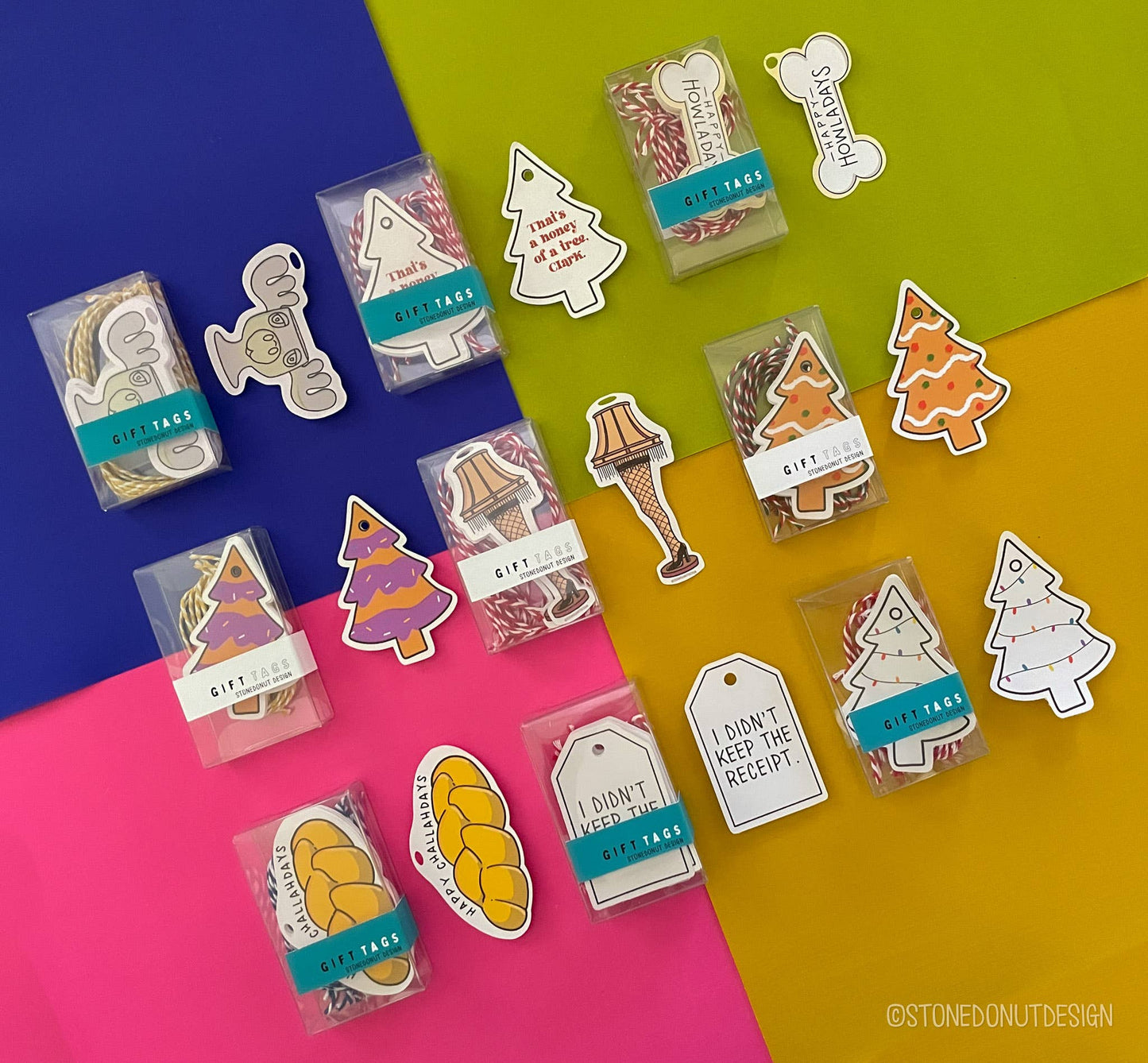 Moose Cup Gift Tags with String - Box of 10