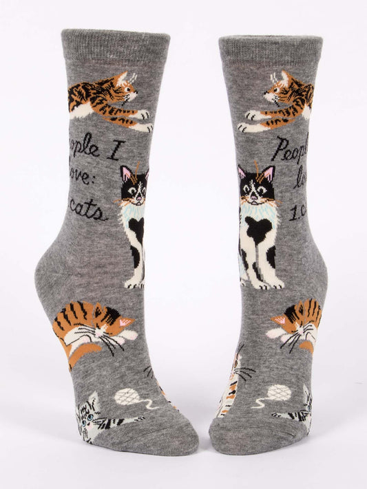 People I love - Cats - Crew Socks