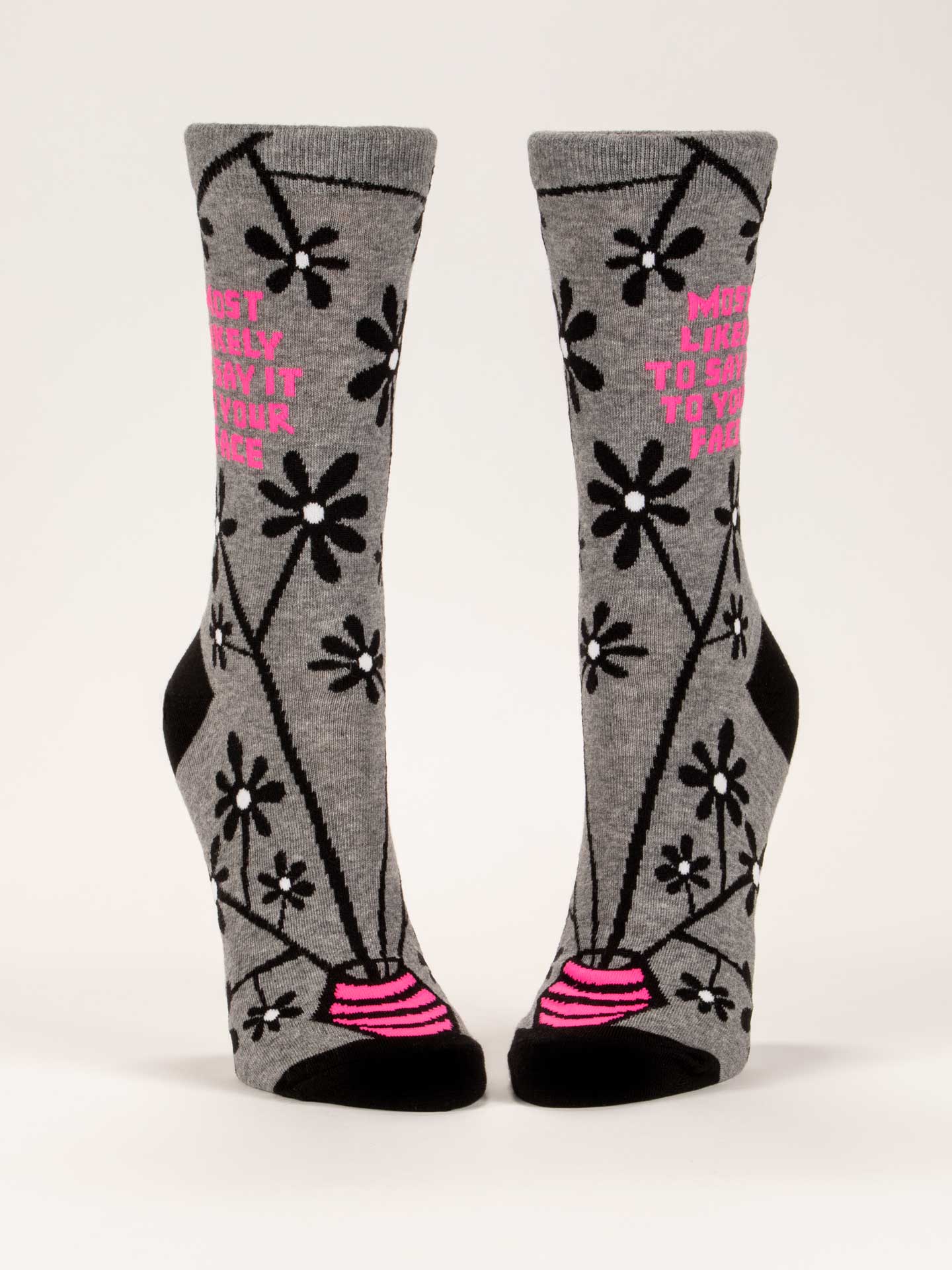Say it to Your Face Crew Socks