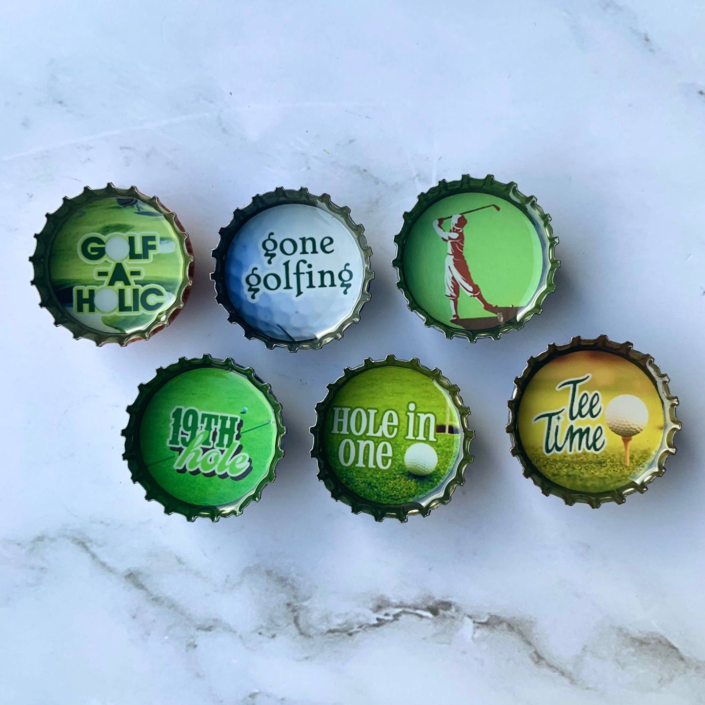 Golf Bottle Cap Magnet Sets