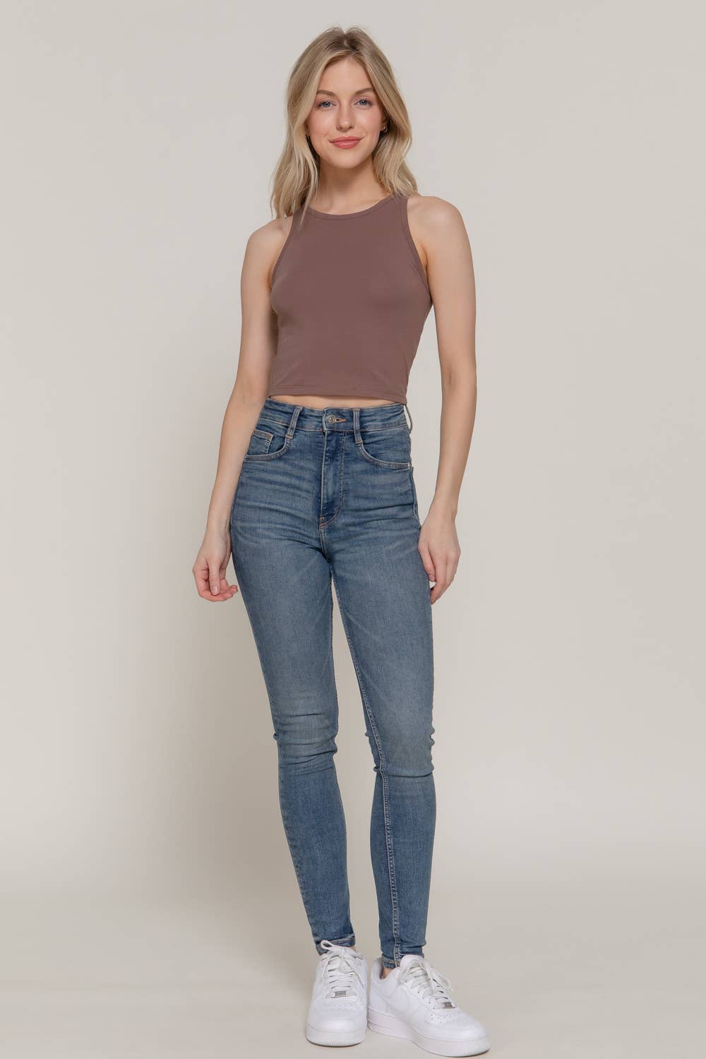Mocha Crop Top