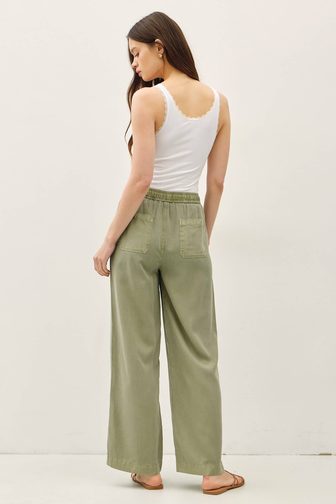 Sage Tencel Wide Leg Pants