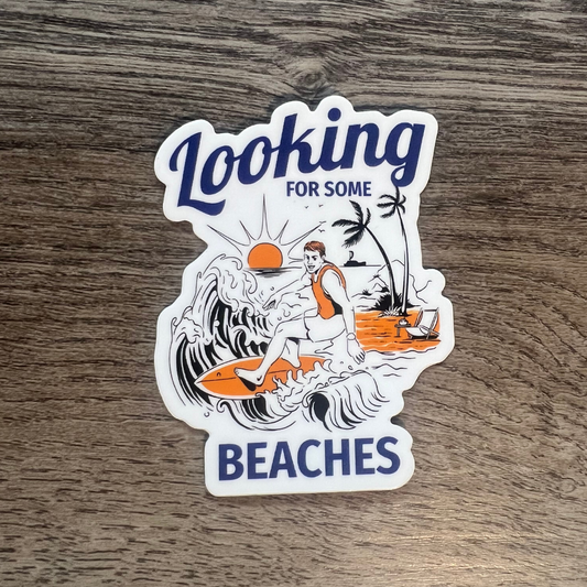 Looking For Some Beaches Sticker - Mistakes on the Lake