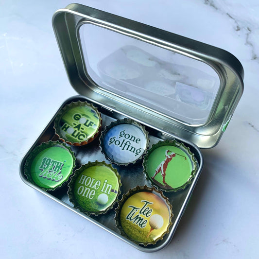 Golf Bottle Cap Magnet Sets