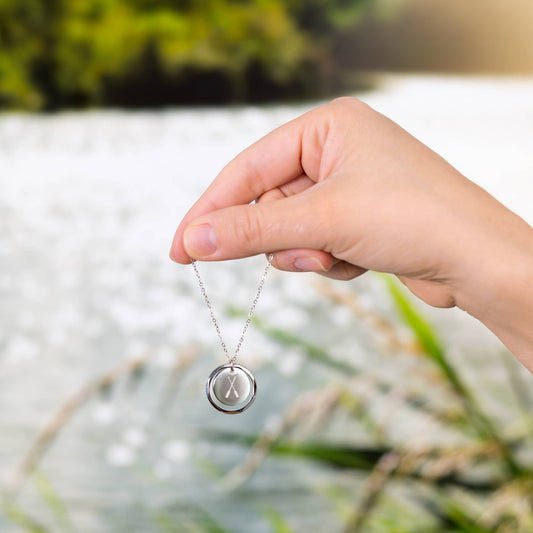 River - Engraved Necklace In A Bottle