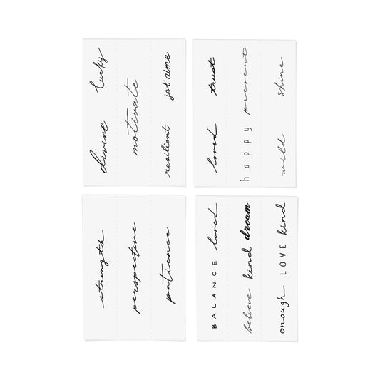 Statement Temporary Tattoo Pack