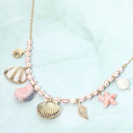 Coastal Charm Beaded Necklace