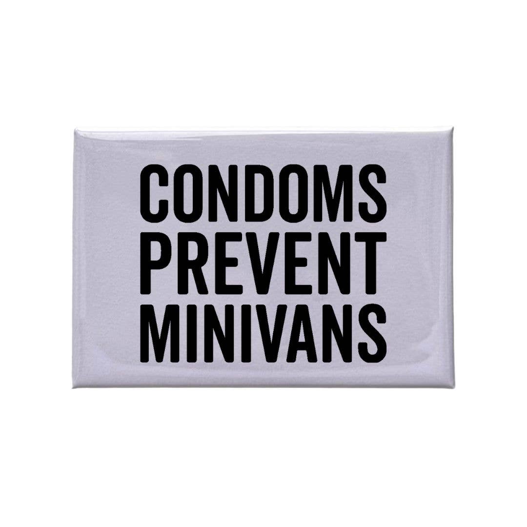 Condoms Prevent Minivans- White Magnet