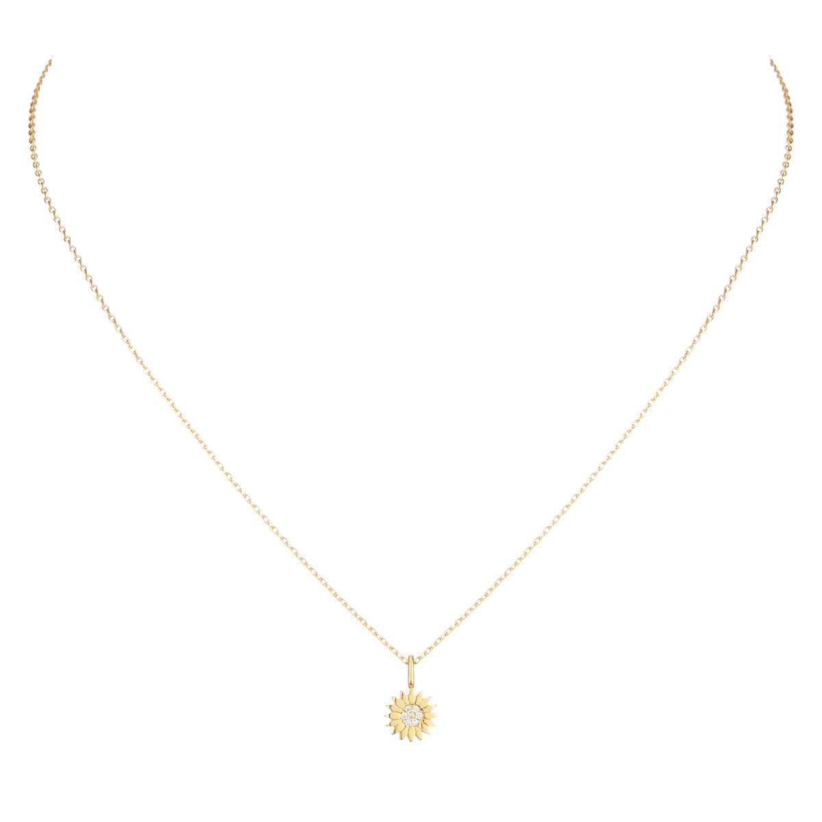 Sunflower Pendant Necklace