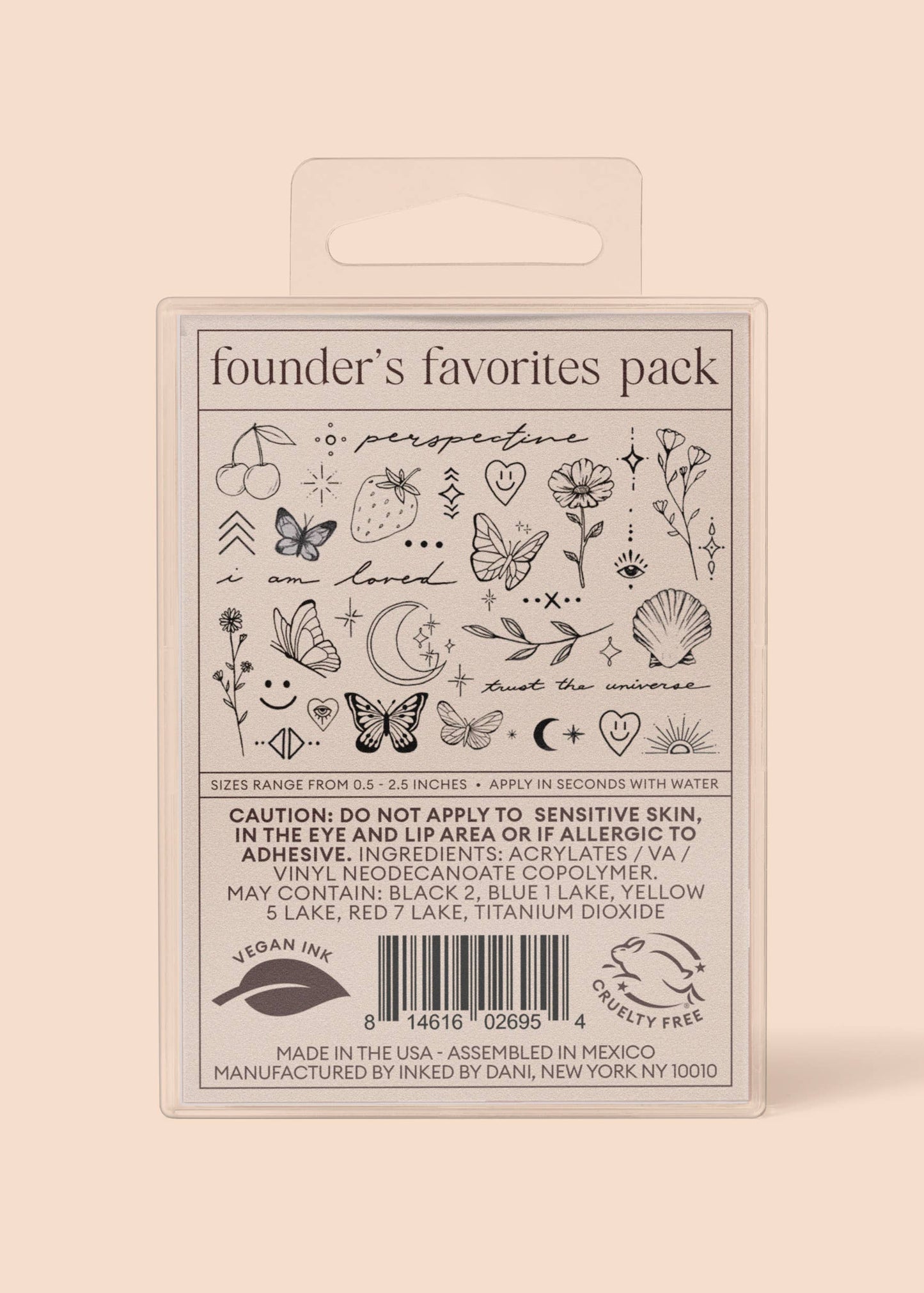 Founders Favorites Temporary Tattoo Pack