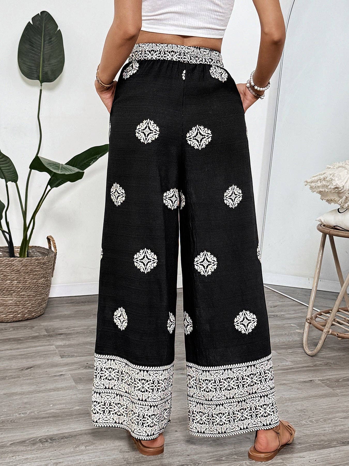 Boho Wide Leg Resort Pants