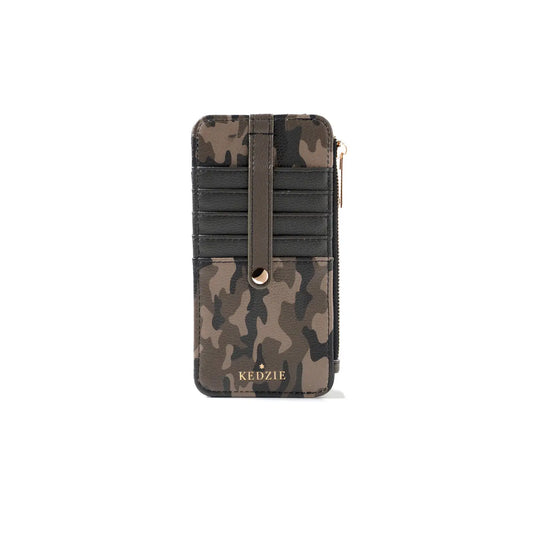 Camo Kedzie Zippered Wallet