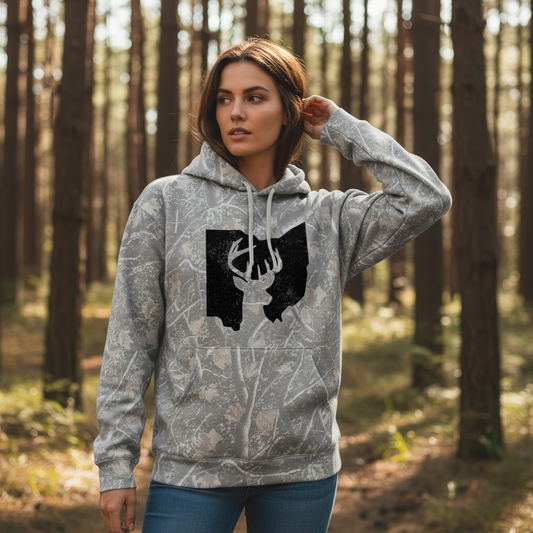 Ohio Deer Hunter Camo Hoodie